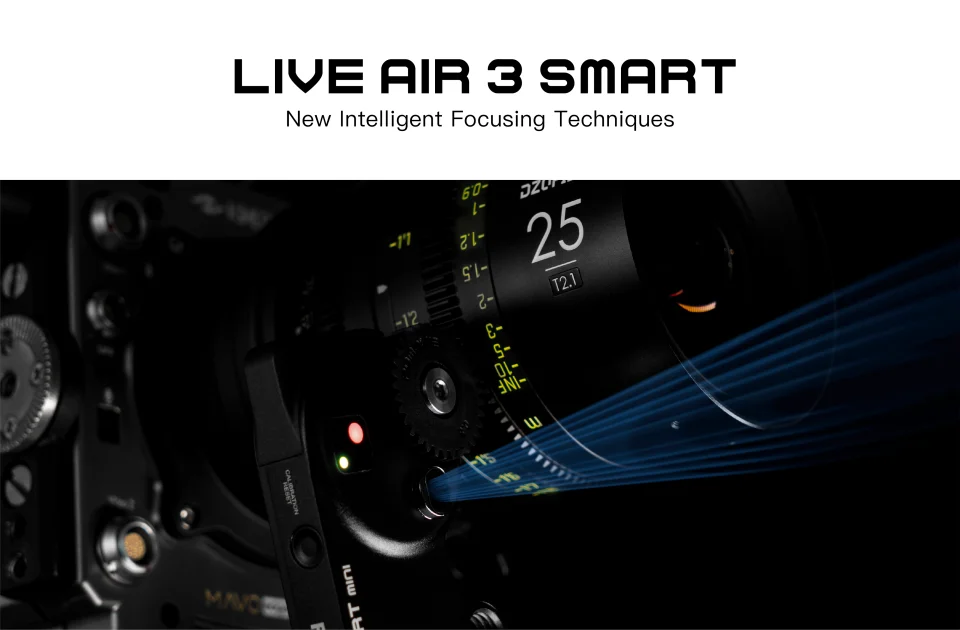 PDMOVIE LIVE AIR3 SMART MINI LiDAR Autofocus Wireless Lens Control System for Ci