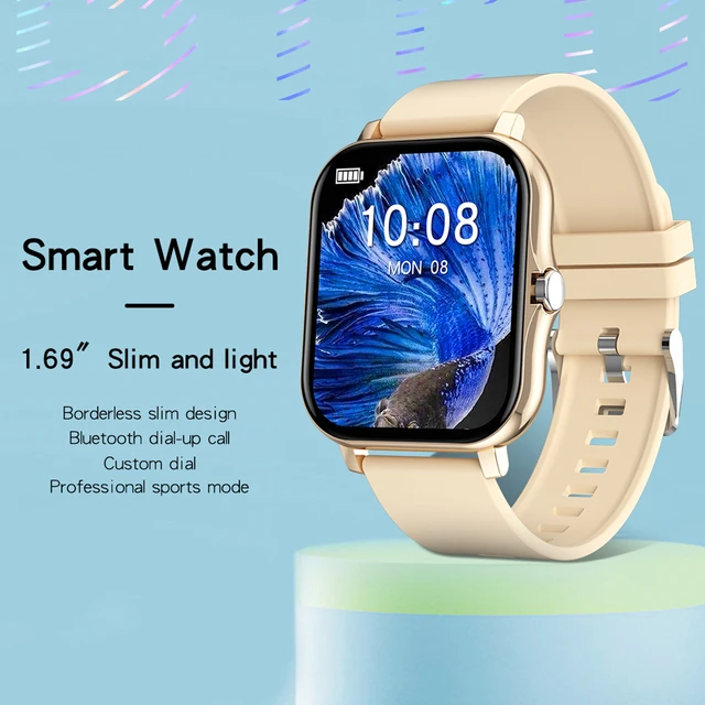 Smartwatch, 1.69'' Reloj Inteligente Hombre Mujer Pulsera Actividad  Impermeable
