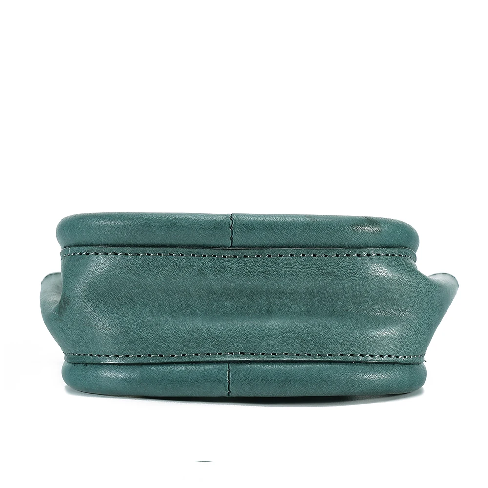 Full-grain Leather Single Shoulder Crossbody Small Bag Street Trend Small Cosmetic Bag Girl Lipstick Women Make Up portable bag