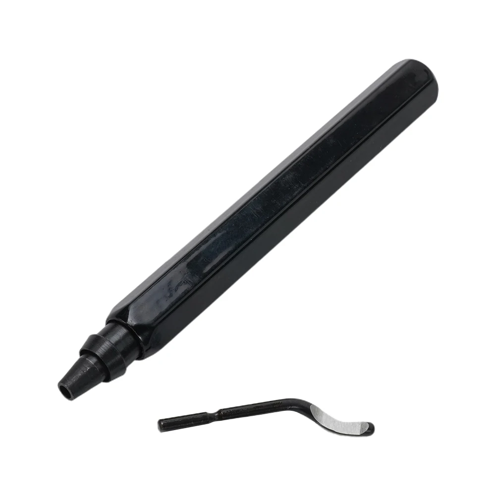 Description Picture 4 of itemBlade Deburring Handle Full Metal Lightweight Scraper Bar Tool Waterproof 14.4cmx1.25cm/5.55inx0.49in 2pcs/set