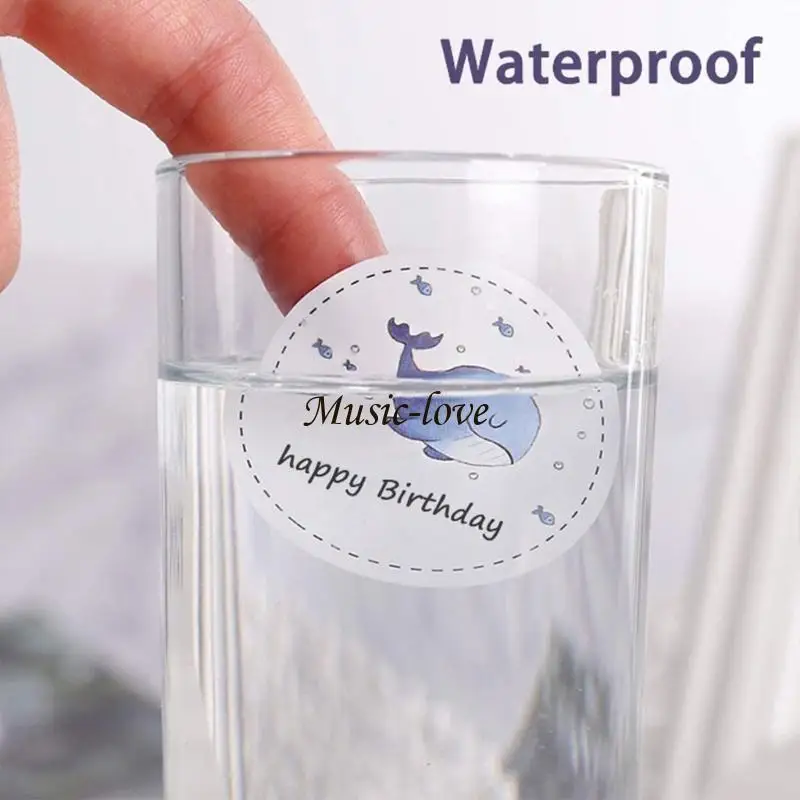 100 매 잉크젯 프린터 및 레이저 용 인쇄 가능한 스티커 용지 4 개 방수 복사 용지 접착 시트 203A