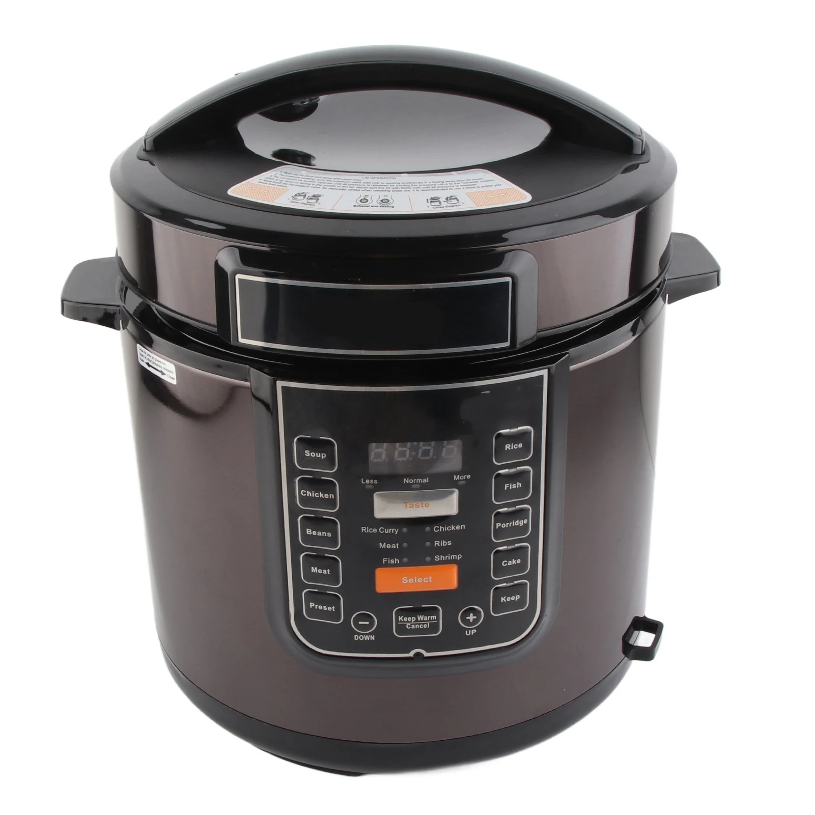 6L Electric Pressure Cooker Multifunctional Smart Slow Cooker Soup Porridge Rice Intelligent Pressure Pot 220V