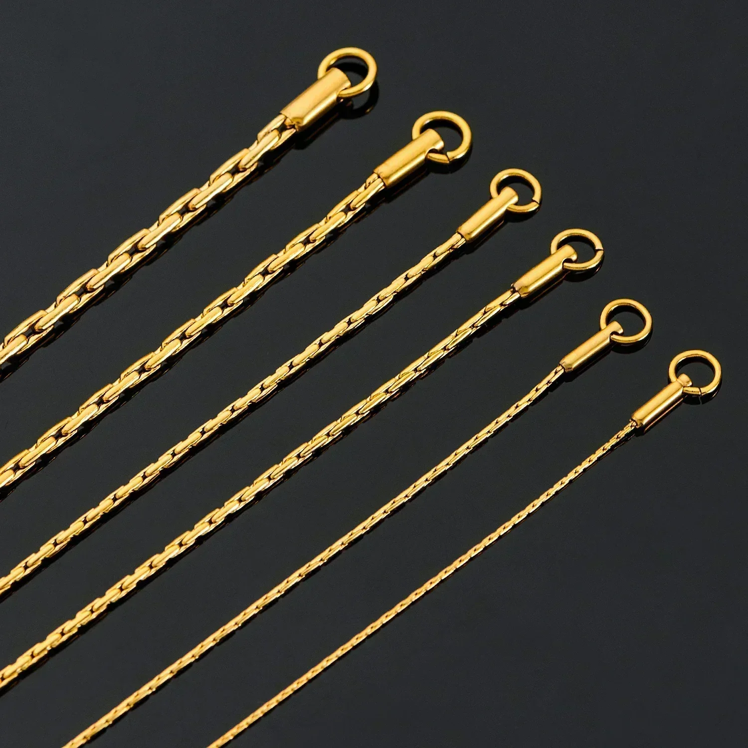 Noble Stainless Steel Gold Color Link Chain Waterproof Choker Necklace High Quality Jewery Noble Stainless Steel Gold Color Link Chain Waterproof Choker Necklace High Quality Jewery