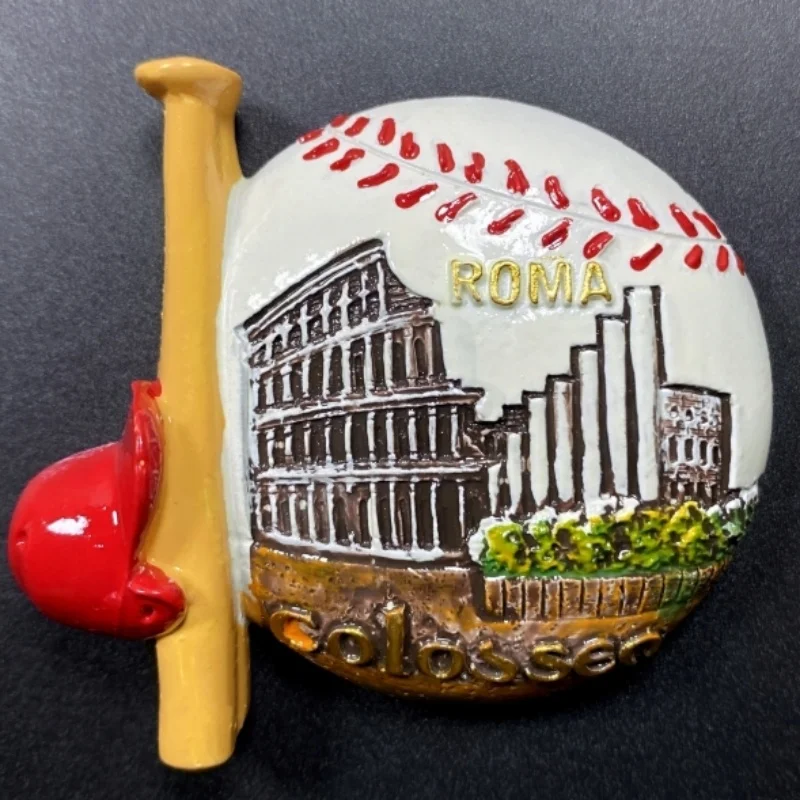 Rome Landmark Buildings & Culture Magnetic Souvenir Stickers