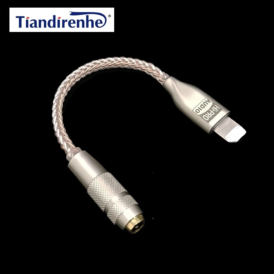 

Top HiFi Audio cable for ios to 2.5/3.5/4.4mm DAC for iPhone Aux decoding Headset Adapter Splitter Mic Voice Call