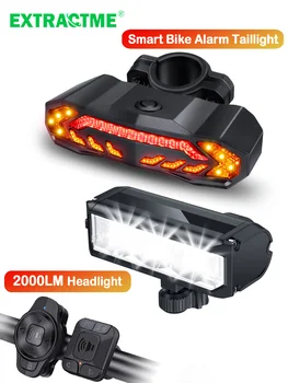 Extractme Bike Lights Set Rechargeable Front and Rear Light with Turn Signals and Brake Light for Night Riding Cycling Lights 1