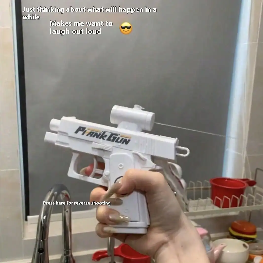 Creative Reverse Water Gun Toy - Trick Toy Design