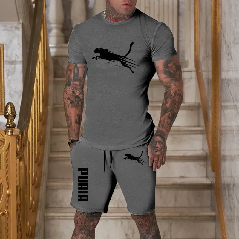 2025 بدلة رياضية صيفية عصرية وغير رسمية للرجال قاب...