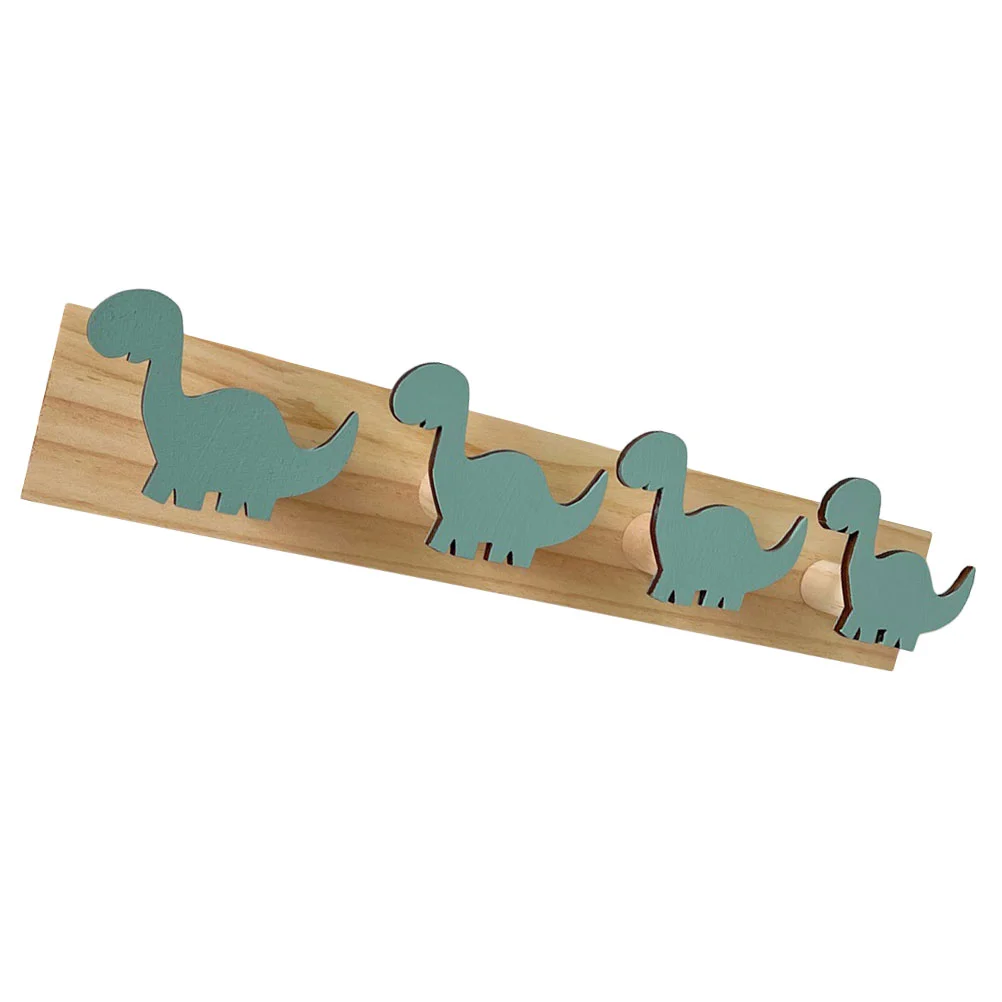 

Dinosaur Hook Kids Clothes Hangers Hat Hooks Cute Coat Cartoon Wooden Bathroom Door Towel Storage Individual