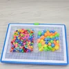 296PCS Mushroom Nail DIY Handmade Toys Children's Montessori Educational Toys Intelligent 3D Puzzle Game Jigsaw Board Gifts 5