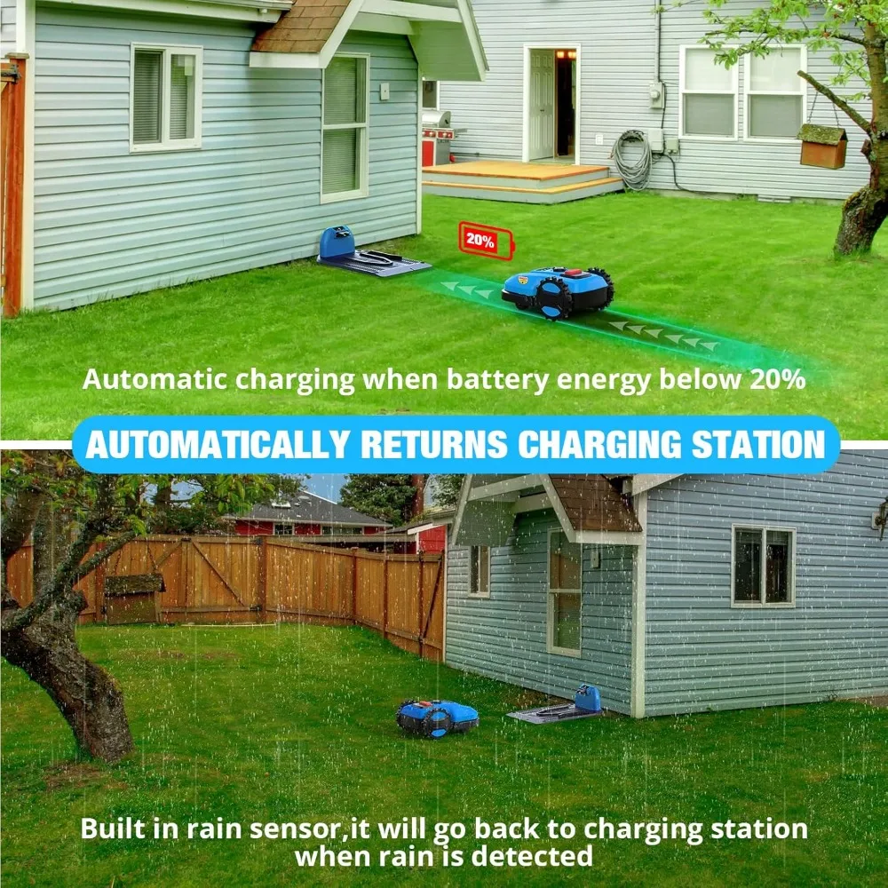 20V Robotic Lawn Mower – 1/4 Acre, App-Controlled, Self-Charging 6