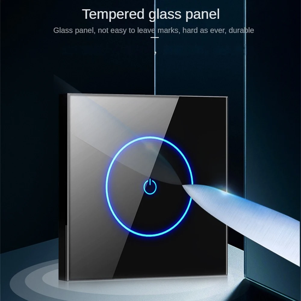 Interruptor de Luz Inteligente Tuya Wifi Painel de Parede de Vidro Controle de Vida Inteligente Funciona com Alexa Google Home eu Touch - Image 3