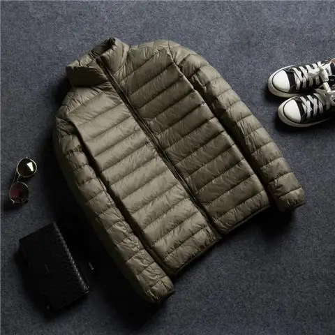 Army green stand collar