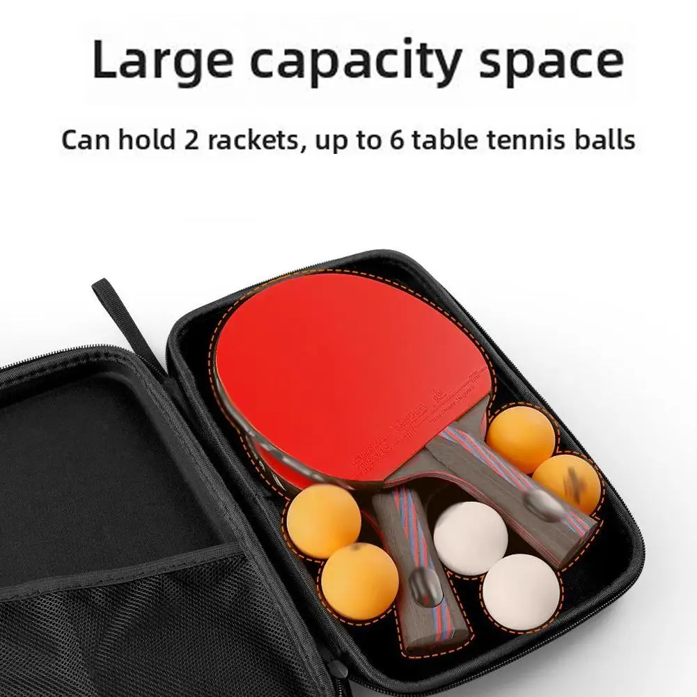 Table Tennis Racket Case EVA Hard Shell Bag Portable Storage Box Waterproof Cover