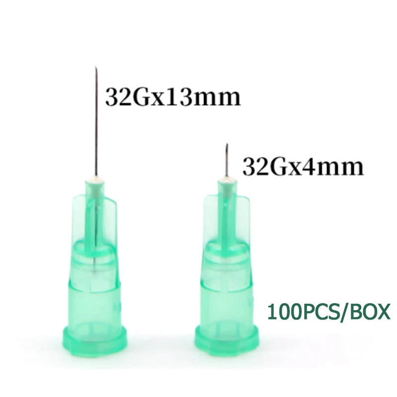 32G 4mm Painless Small Needle Irrigator For Teeth Disposable Syringes Needles Superfine 32G 13mm Beauty Needle Eyelid Tool Parts dispensing needle surgical needle tool eyelid tools
