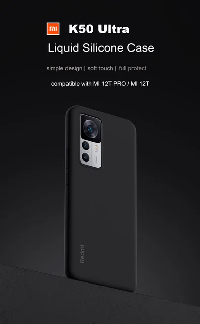 Original Xiaomi Redmi K50 Ultra For Xiaomi 12T Pro Case Silicone 