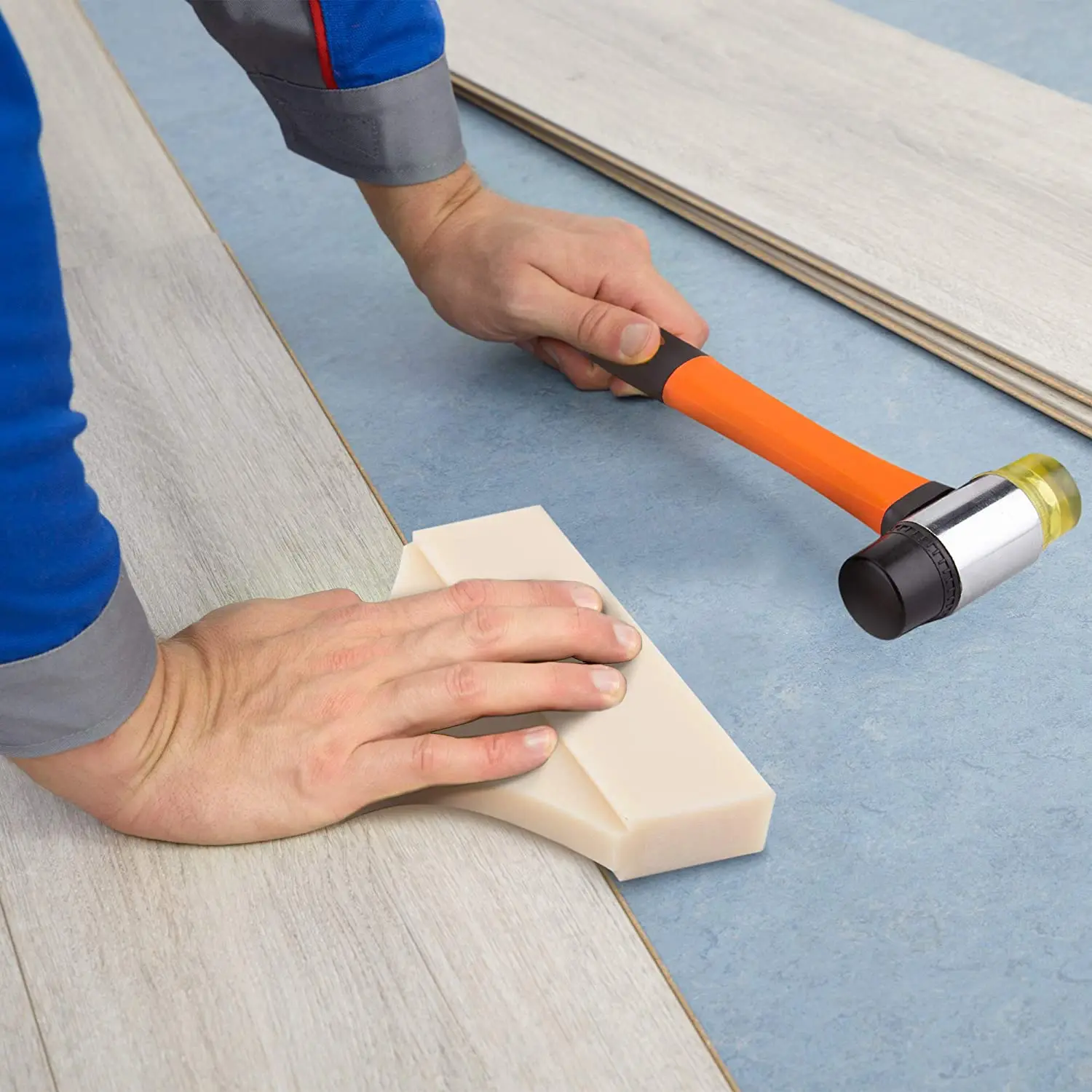 Julaihandsome Tapping Block for Laminate Plank and Wood Flooring Installation