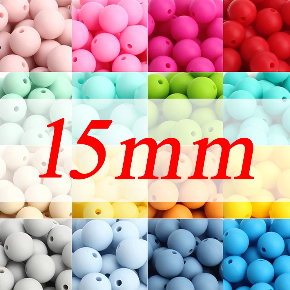 Silicone Round Beads for DIY Jewelry and Accessories