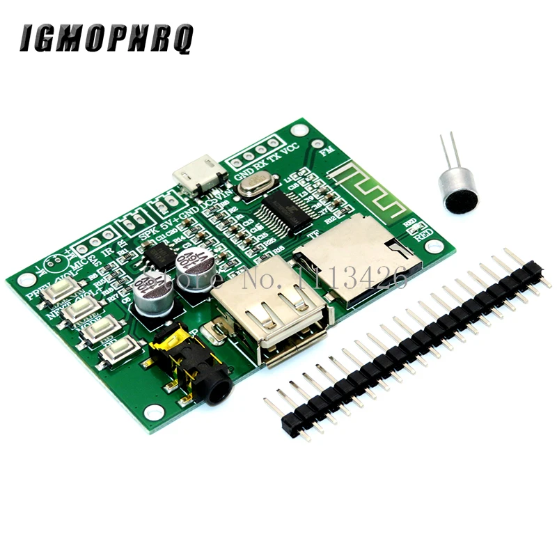 Bt201 Dual Mode 5.0 Bluetooth Lossless Audio Power Amplifier Board Module Tf Card U Disk Ble Spp Porta Seriale Trasparente Trans