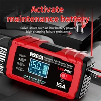 LEEPEE Brands Car Battery Chargers 12A 15A 12V Intelligent Pulse Repair For Household Storage Cell Lead-Acid Batteries Chargers - Image 6