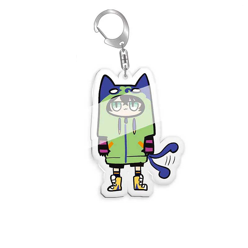 SK8 Reki Chinen Miya Anime Keychain Cartoon Plastic Keyrings Bag Tag Cos Accessory anime keychain