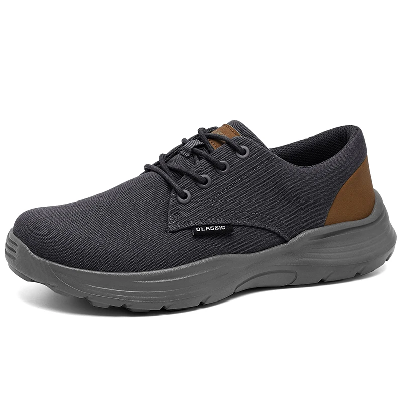 Men's Thick Sole Canvas Shoes Casual Sneakers Sports Breathable