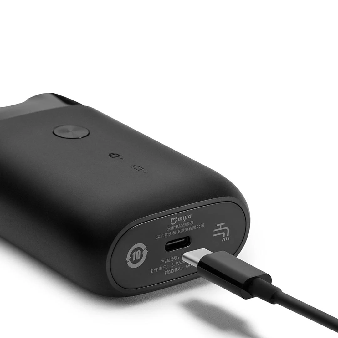 미지아 S100 전기 면도기 휴대용 남성용 미니 면도기 2개의 플로팅 헤드 USB 충전식 수염 트리머 면도기
