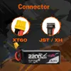 2pcs CNHL 4S 14.8V 2200mAh Lipo Battery 30C 40C 70C With XT60 T Dean Plug For RC Airplane Car FPV Helicopter Drone Quadcopter 6
