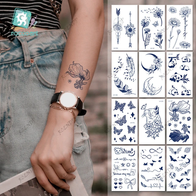 Tatuagem Falsa Temporária De Olho À Prova D'água, Tattoo Flash, Para Mão,  Pé, Ombro, Pescoço, Para Meninas, Homens E Mulheres - Tatuagens Temporárias  - AliExpress