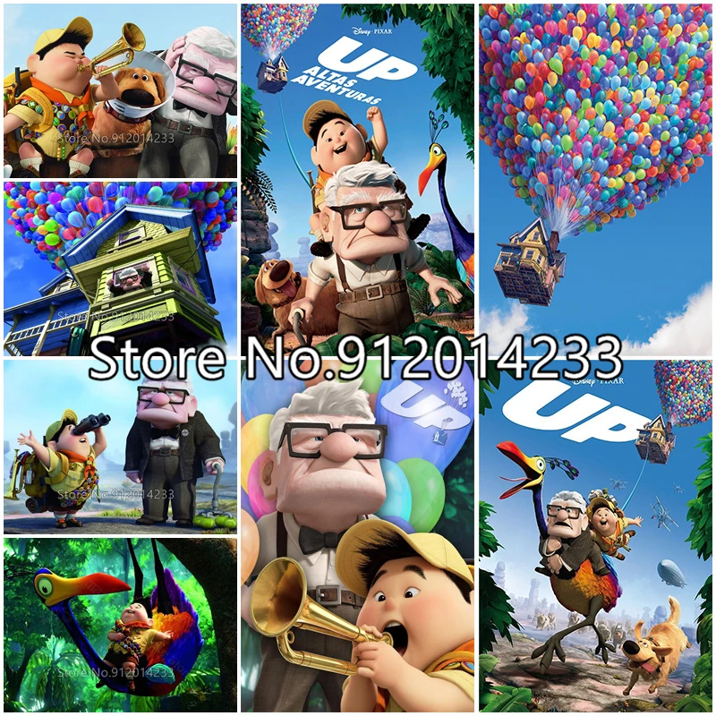Fai Da Te Disney Cartoon Diamond Ricamo Pixar Movie Up Diamond Painting Mongolfiera Punto Croce Mosaico Immagine Di Strass