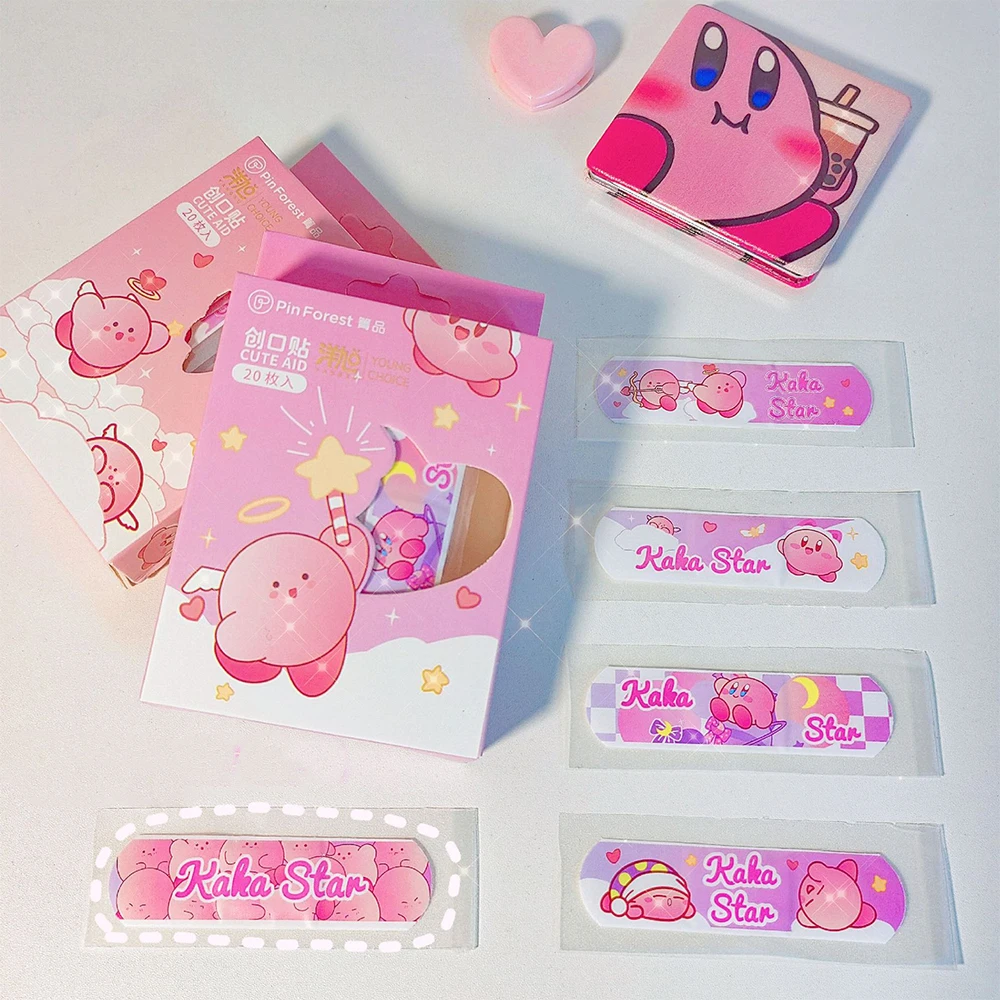 20pcs Anime Kirby Kawaii Band Adhesive | Kirby Adhesive Bandages ...