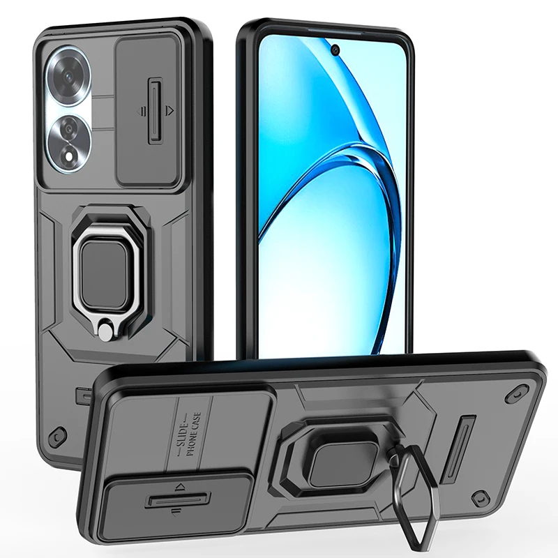 Armor Shockproof Case with Ring Magnetic Holder - Protective Cover Coque s Capa