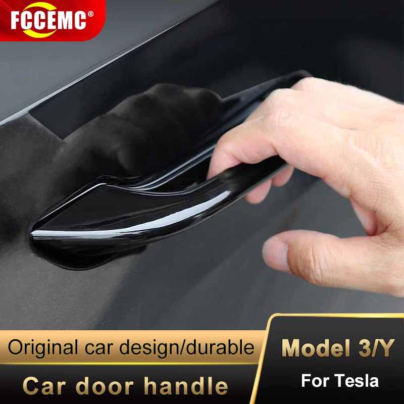 For Tesla Model 3 Model Y 2021 Door Handle Protector Cover Car