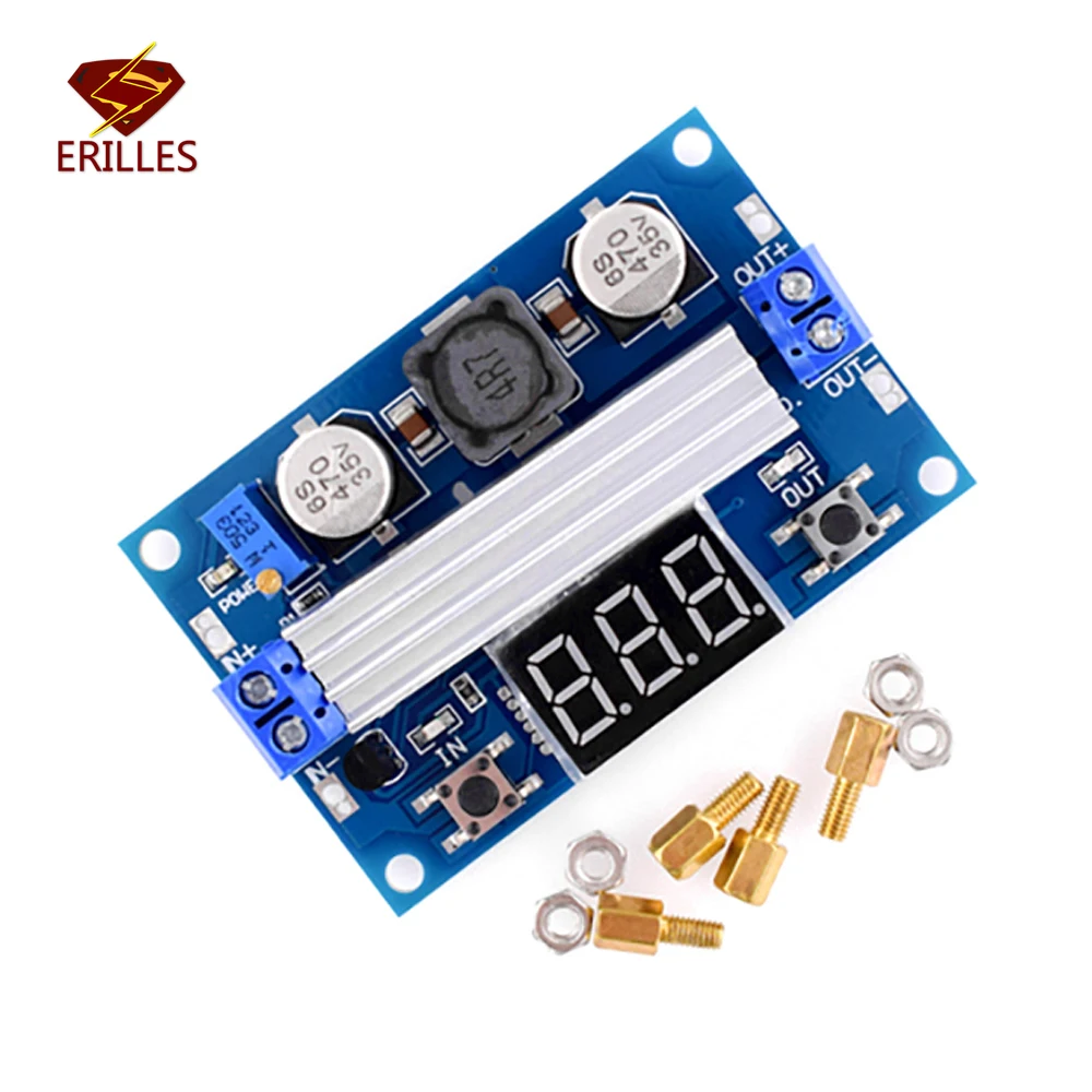 Ltc1871 Dc-Dc Convertitore Modulo Step-Up Booster Da 3-35V A 3.5-35V Potenza Regolata Voltmetro Led Con Alimentazione Regolabile Buck-Boost Da 100W