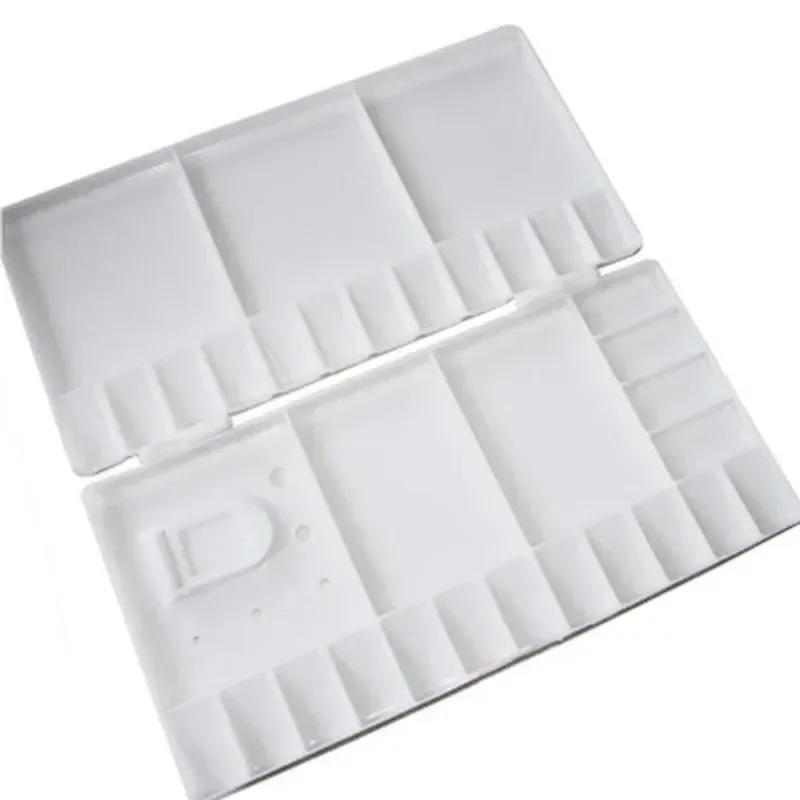Flip Cover Plastic Oil Painting Palette DIY Watercolor Painting Supplies Drawing Tool