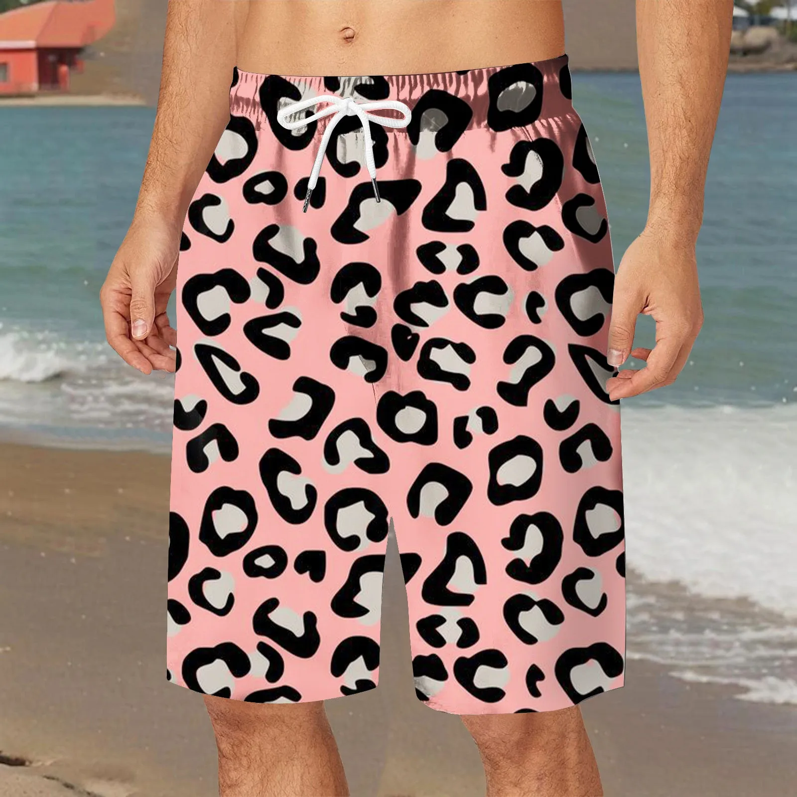 Shorts For Men Trendy Plus Size Men'S Quick Drying Trunks 5 Inch Swimsuit Mesh Beach Swimsuit Long Swim Shorts шорты мужские 6