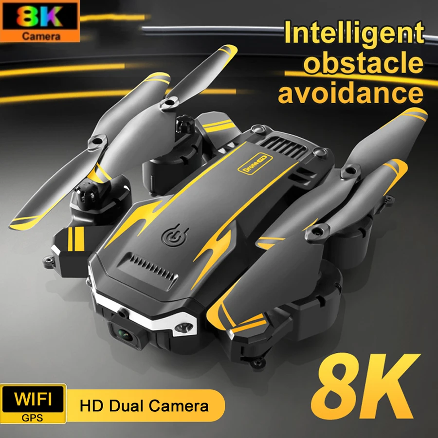 

Роскошный G6 Дрон 8K 5G GPS Дрон Профессиональная HD аэрофотосъемка обход препятствий четыре ротора вертолет дистанция 5000 м