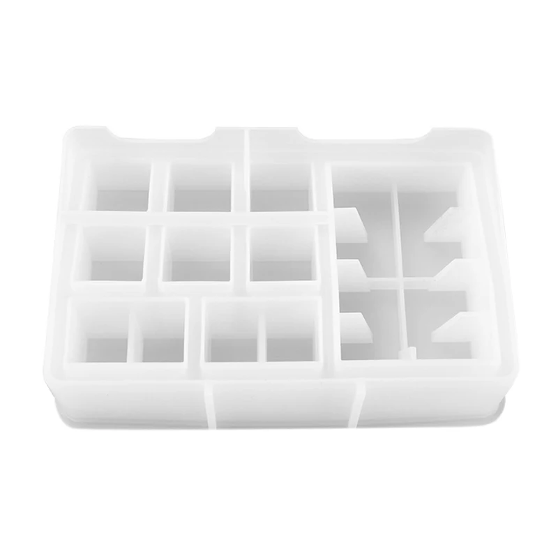 

Multi-Function Lipstick Storage Box Resin Silicone Mold For DIY Crystal Epoxy Uv Jewelry Tools Jewelry Making