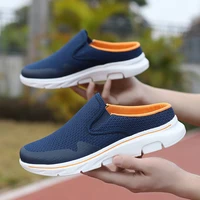 Men Slippers New Summer Breathable Home Indoor Slippers Men Thick Bottom Slides Fashion  Outdoor Walking Shoes Zapatillas Hombre