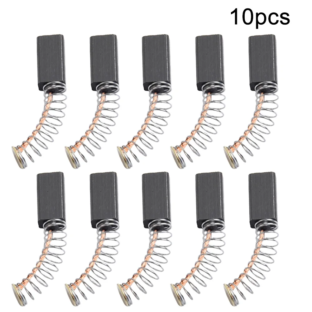 

10pcs Motor Carbon Brushes Replacement For Electric Hammer Drills Circular Saws Angle Grinder 13x6x4mm Power Tool Accessories