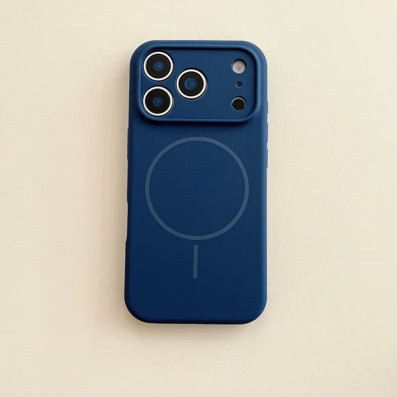ตัวเลือกสินค้า เคสซิลิโคนเหลวสีส้มสำหรับ iPhone 17 Pro Max พร้อมชาร์จ Magsafe