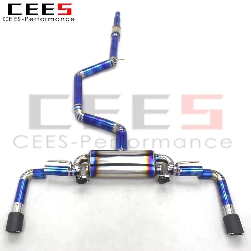 

CEES Catback Exhaust Pipes System For VW GOLF 8/MK8/GTI 2.0T 2020-2024 Racing Escape Titanium Exhaust Pipe Muffler