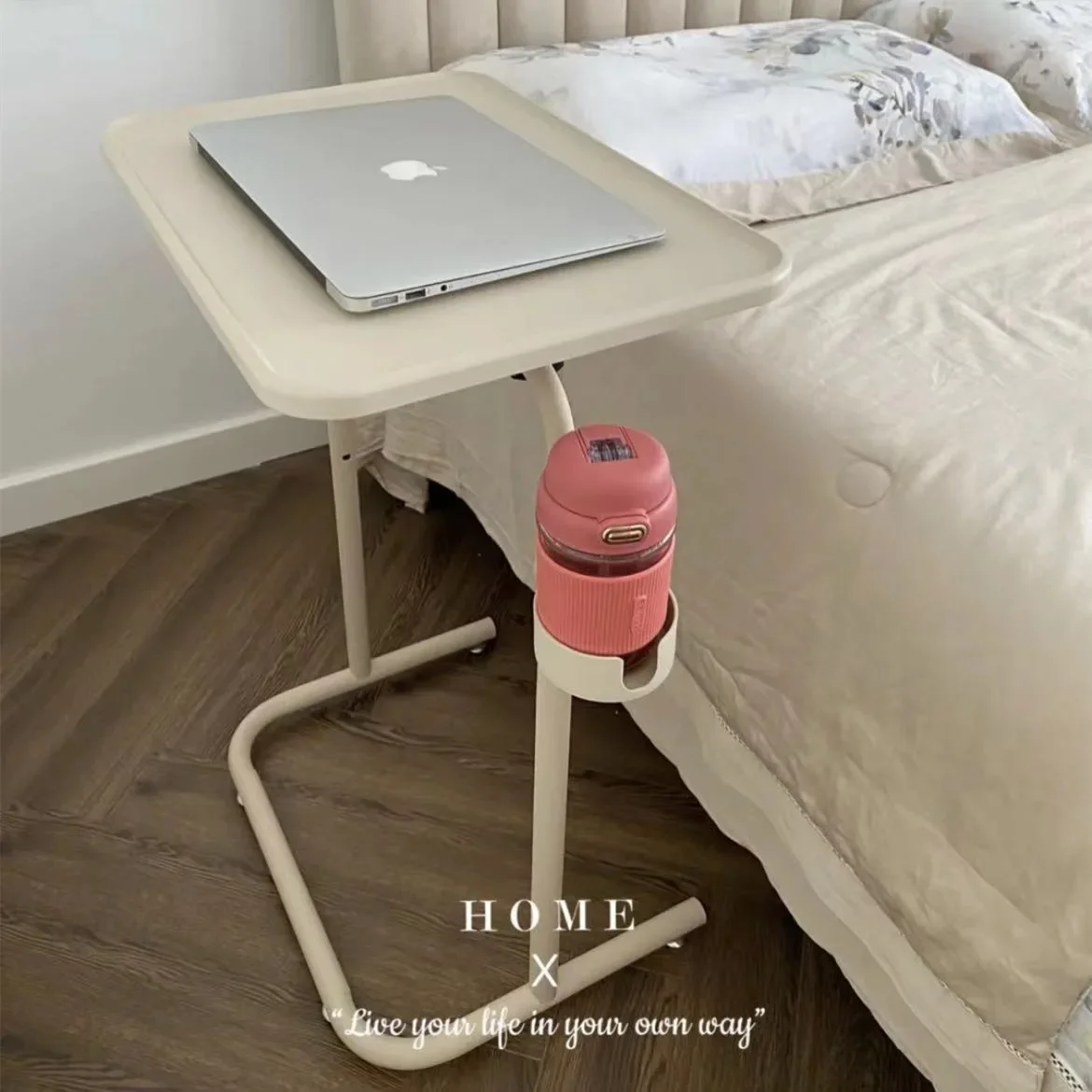 1pc Standing Desk, Bedside Table, Lifting Computer Table, Home Lifting Small Desk, Laptop Table, Sofa Side Table