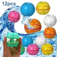 12 Pcs Magnetic Reusable Water Ball Quick Fill Balloons Pool Beach Bath Toys Self-Sealing Water Bomb for Kids Outdoor Activities 2