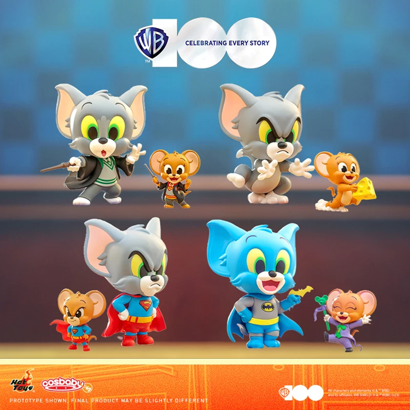 

Hottoys Tom And Jerry Action Figure Cosbaby Batman Harry Potter Superman Statue Collect Kawaii Desktop Decoration Birthday Gift