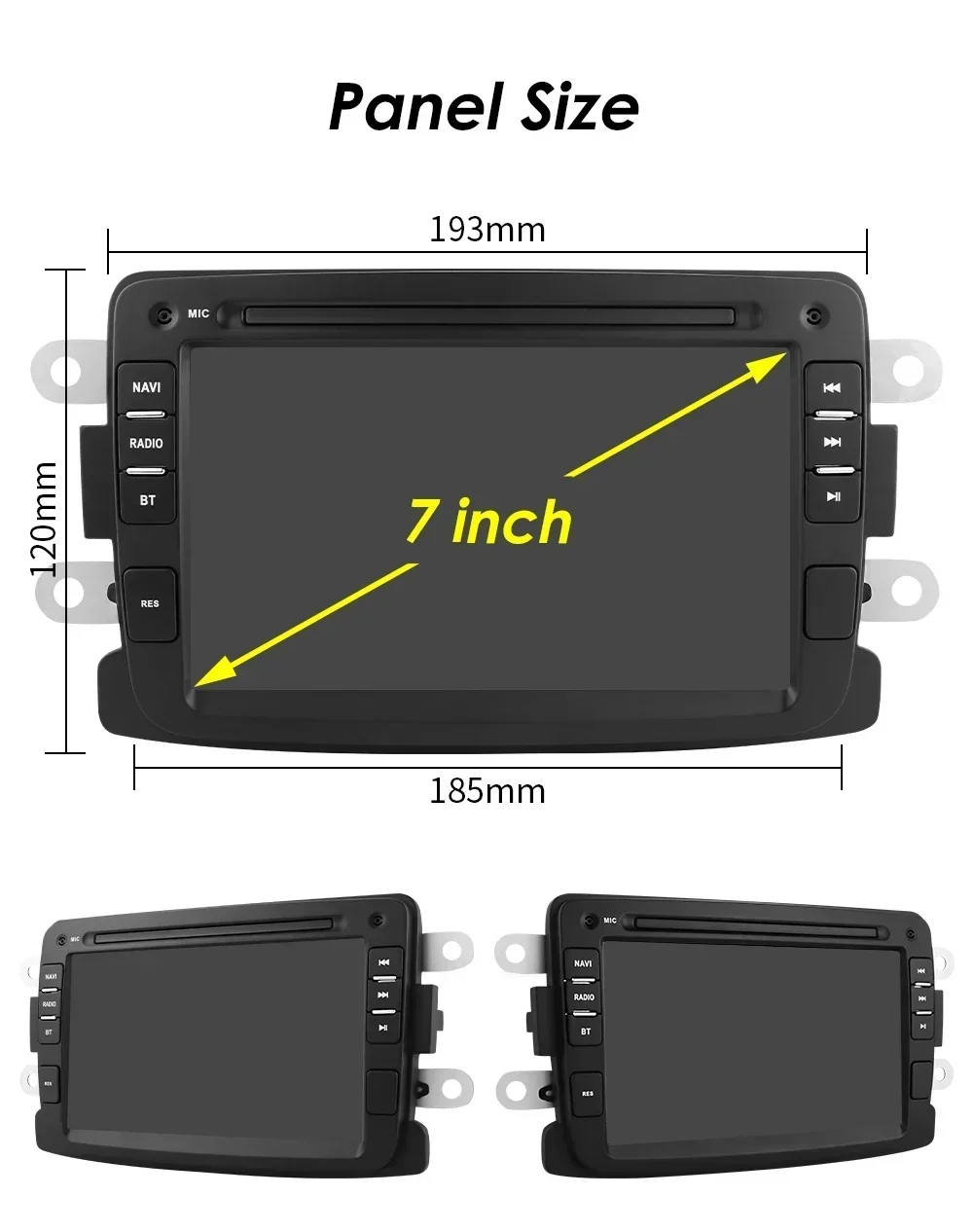 Android Car Radio for Dacia Duster Logan Sandero Renault Captur Symbol Dokker carplay Car Stereo Multimedia Audio Player Wifi