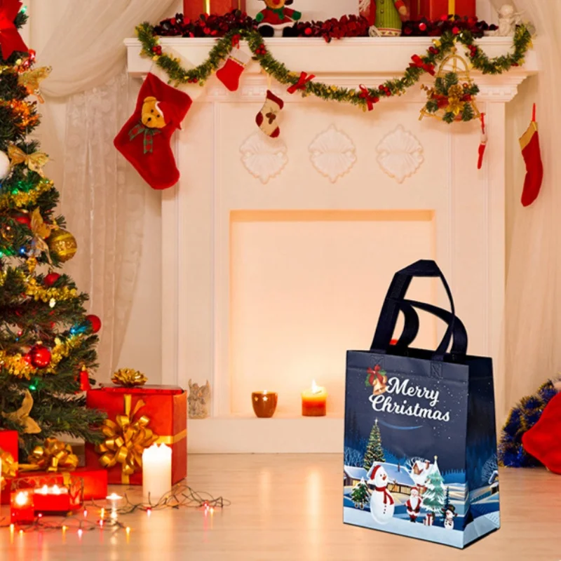 Christmas Gift Bags – Reusable Tote Bags for Party Favors S48759f43baa84c5f98899b11a3afc4bb9