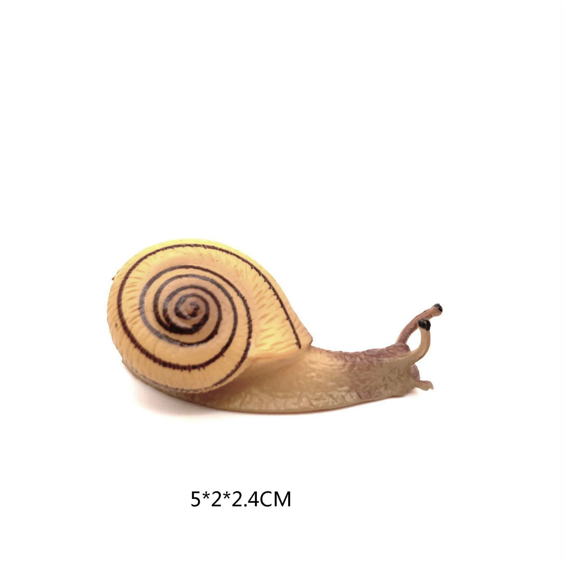 Educational Crawling Animal Toy Snail Decorative Figurine for Kids Solid Toy Snail Model for Kids' Learning and Pretend Play