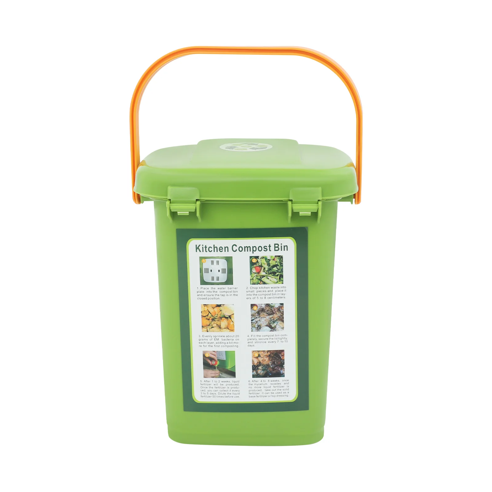 Compost Bins Kitchen Compost Bin Compost Container Large Capacity Compost Container Double Cover 10L/15L/20L