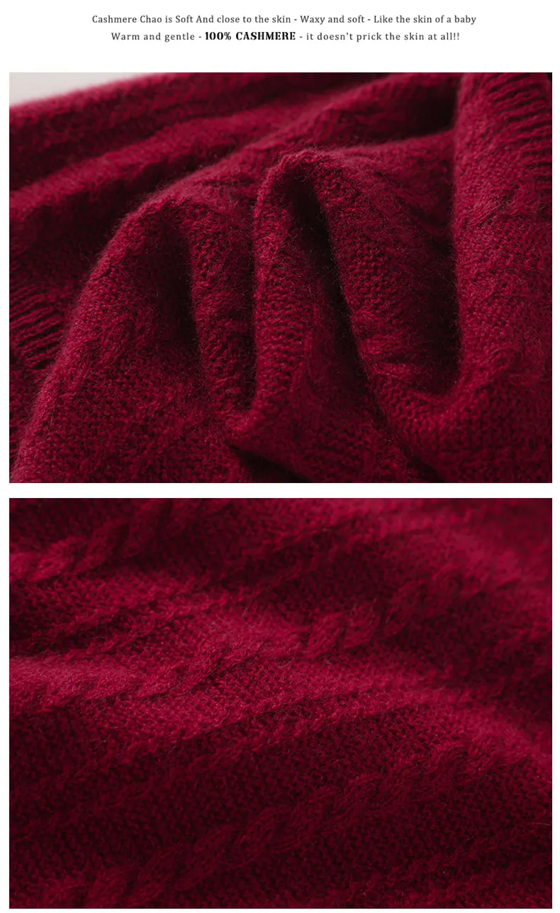 Neuer gestrickter warmer Damen-Halswärmer aus 100 % Kaschmir, verdickt, kältebeständig, warm, Herren-Halstuch, einfarbig, vielseitiger Halswärmer – Detail 24